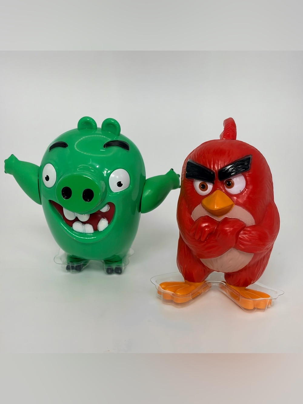 Angry Birds Cake Toppers Green Bad Piggy & Red Bird Set Decopac NEW